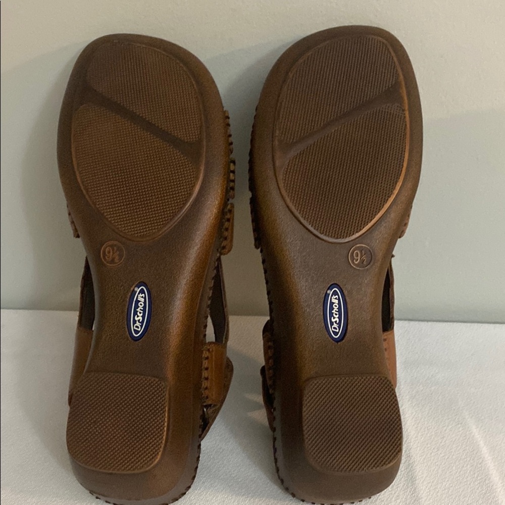 Dr.Schools Elegant Tan Leather Women's Sandals size 9 1/2 - Picture 6 of 7